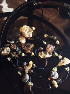 Натуральные янтарные бусы