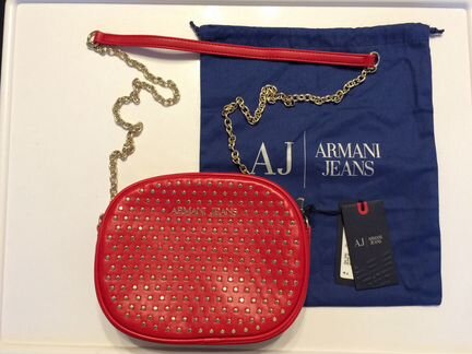Женская красная сумка Armani Jeans (новая)