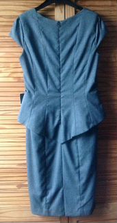 Офисное платье с баской Zara 42-44