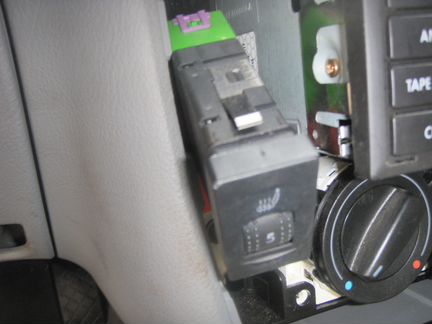 Кнопка подогрева сидений vw passat b5 b5+