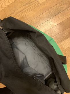 Сумка Nike Mercurial (черная с кислотно-зеленым)