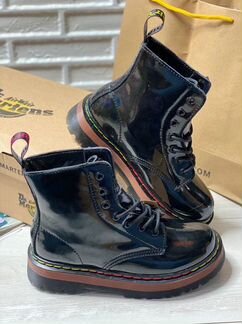 Ботинки женские высокие лакированные