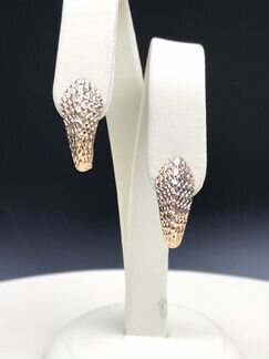 Золотые серьги 585 пробы РФ