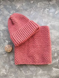 Комплект снуд шапка