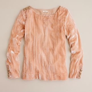Топ блуза j. crew velvet crush персиковый