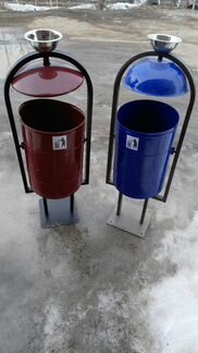 Урны с крышкой и пепельнице, доставка - бесплатная