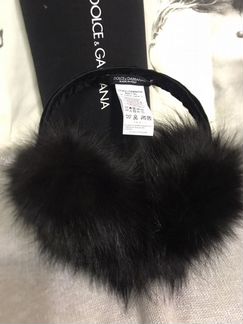 Меховые наушники Dolce&Gabbana original новые