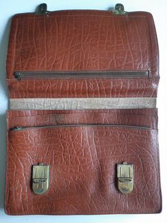 Раритетный кожаный портфель