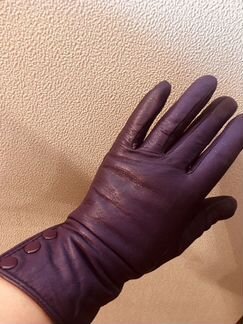 Кожаные перчатки р.7