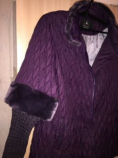 Куртка с трикотажными рукавами