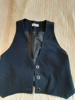 Жилет школьный для девочки р.146 тёмно-синий