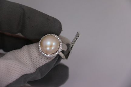 Кольцо MiMi Milano 750 бриллианты жемчуг оригинал