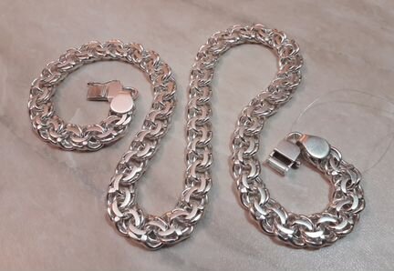 Серебряная цепь «Бисмарк» 85.14гр. 54см