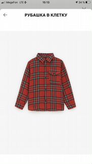 Zara рубашка новая 140