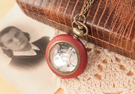 Часы-подвеска №23 Деревянный шар