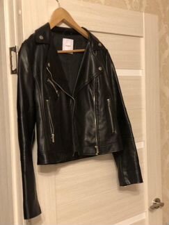 Кожаная куртка Mango