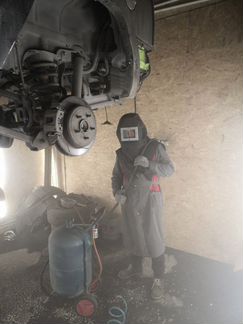 Антикор Пескоструй днища авто