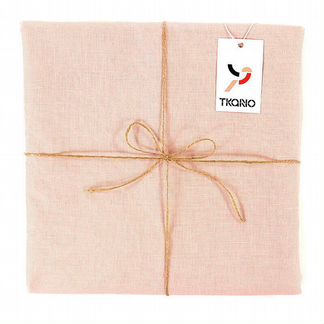 Скатерть на стол Tkano из Умягченного Льна с Декор