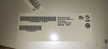 Матрица b173rw01 v.4 (Samsung NP300E7A, NP300E7Z