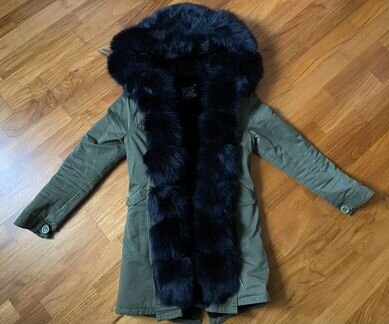 Парка с натуральным мехом