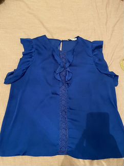 Синий топ Mango, Xl