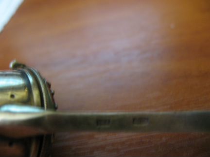 Ситечко для чая серебро916пр. эмаль