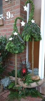 Эко-Елочки из живой хвои и других природных матери