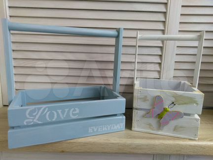 Ящик деревянный, декоративный. Короб. Кашпо