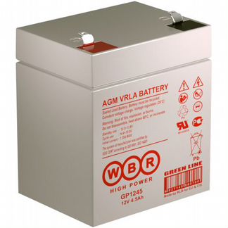 Аккумулятор WBR GP 1245 4 Ач прям