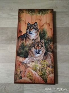 Нарды цветные, средние 