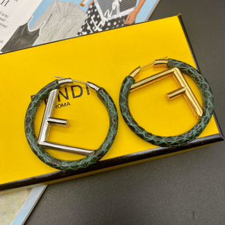Серьги fendi питон