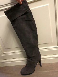 Ботфорты замшевые