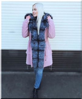 Парка с натуральным мехом