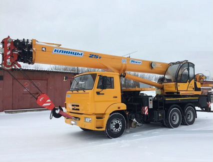 Автокран Клинцы г/п 25т, услуги аренды