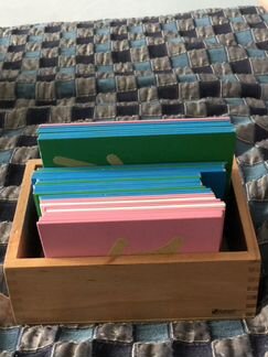 Монтессори, шероховатые Буквы прописные наклонные