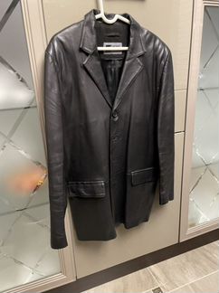 Кожаный пиджак мужской