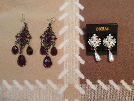 Бижутерия, серьги, подвески