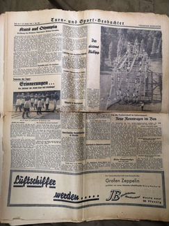 Газета 1934г Германия