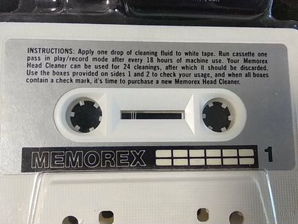 Чистящая кассета винтаж