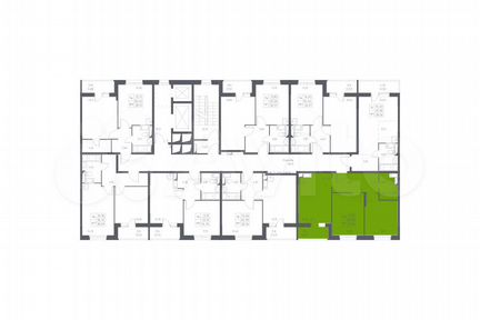 2-к квартира, 50.6 м², 4/14 эт.