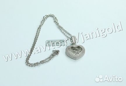 Золотой кулон с бриллиантами шопард Chopard