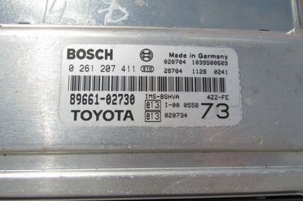 Блок управления эбу бош Тойота 1.4 4ZZ 0261207411