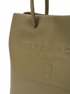 Кожаная сумка хаки Marc Jacobs