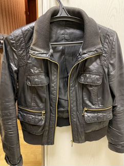 Куртка натуральная кожа (Zara)