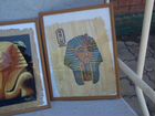Картины на папирусе в рамках египет