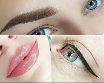 Перманентный макияж бровей, глаз и губ