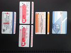 Проездные билеты 2006, 2012 г картонные