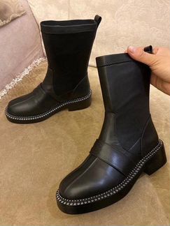 Ботинки Chanel кожаные