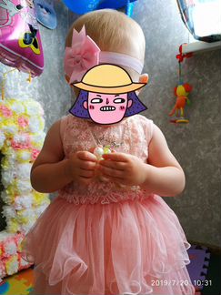 Нарядное платье на годик
