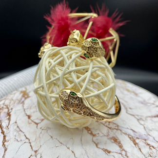 Комплект bvlgari кольцо булгари браслет булгари